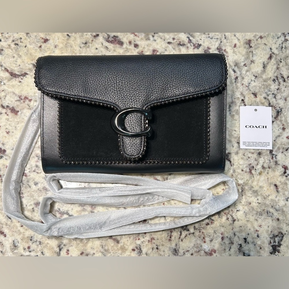Coach Black Leather Crossbody Bag - Picture 5 of 12